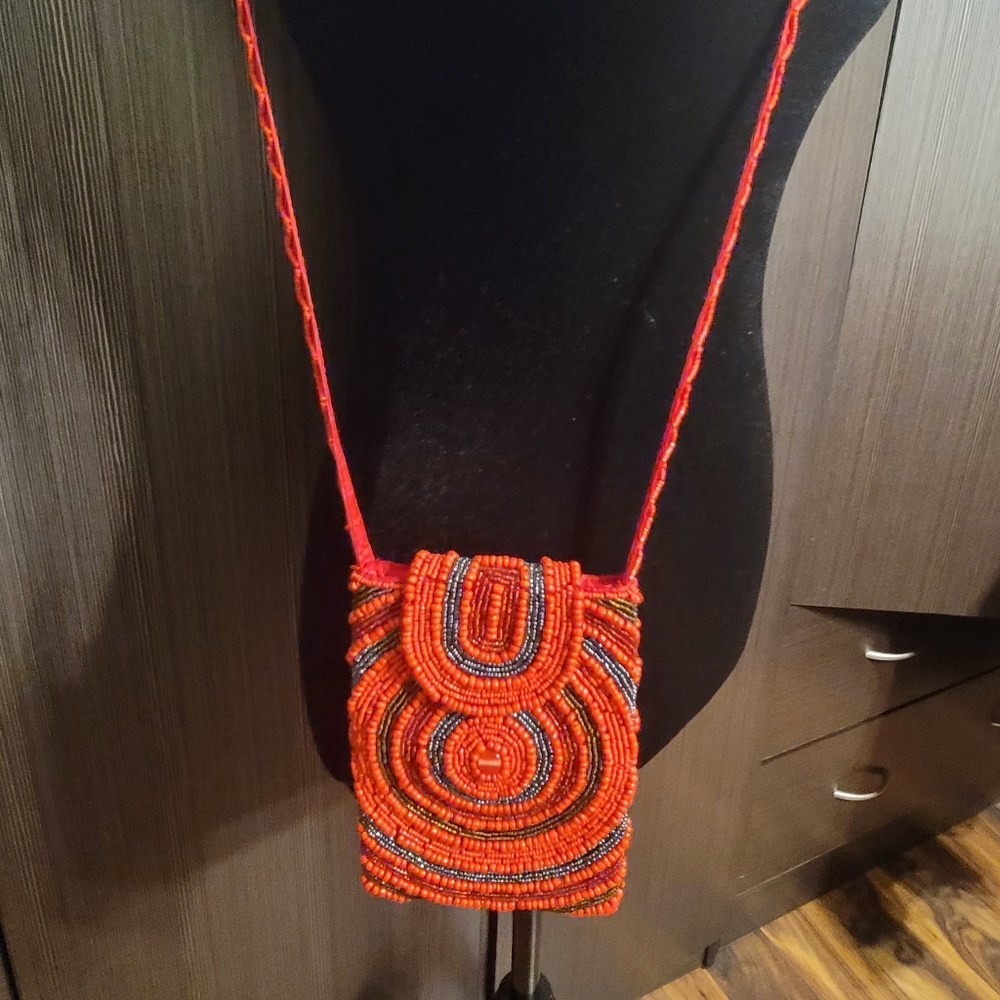 Beaded Cellphone crossbody